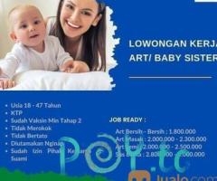 Lowongan kerja art dan baby sister surabaya